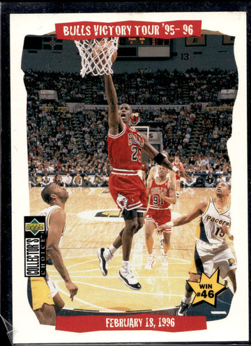 1996-97 Collector's Choice #26 Bulls Victory Tour '95-96 Michael Jordan