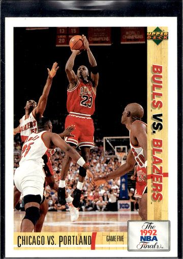 1991-92 Upper Deck Spanish #176 Chicago vs. Portland