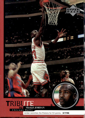 1999 Upper Deck Tribute to Michael Jordan #24 Michael Jordan
