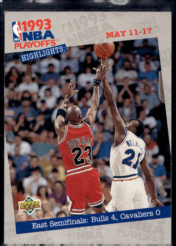 1993-94 Upper Deck #187 East Semifinals: Bulls 4, Cavaliers 0 Jordan