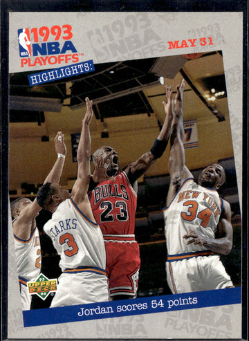 1993-94 Upper Deck #193 Jordan Scores 54 Points