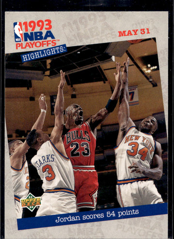 1993-94 Upper Deck #193 Jordan Scores 54 Points