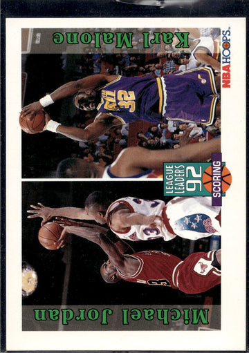 1992-93 Hoops #320 Michael Jordan / Karl Malone