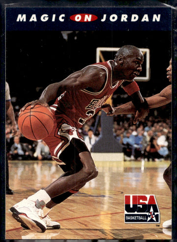 1992 SkyBox USA #105 Magic on Jordan