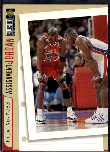 1996-97 Collector's Choice #363 Joe Dumars Michael Jordan