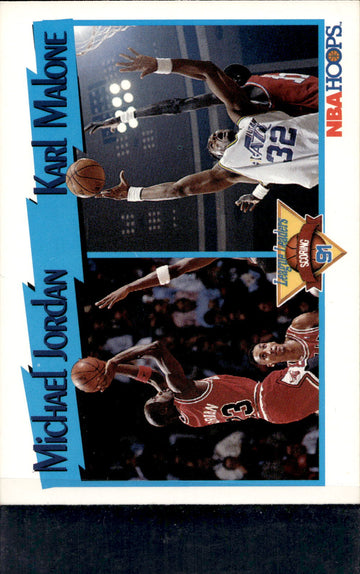 1991-92 Hoops #306 Michael Jordan / Karl Malone