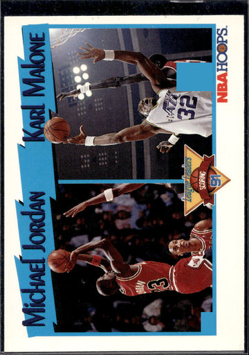 1991-92 Hoops #306 Michael Jordan / Karl Malone