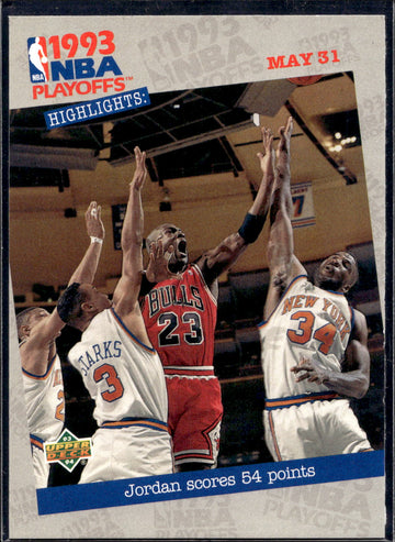 1993-94 Upper Deck #193 Jordan Scores 54 Points
