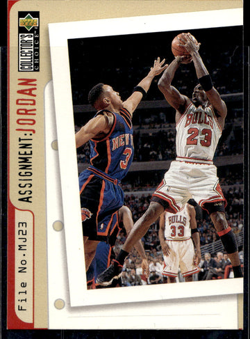 1996-97 Collector's Choice #364 John Starks Michael Jordan