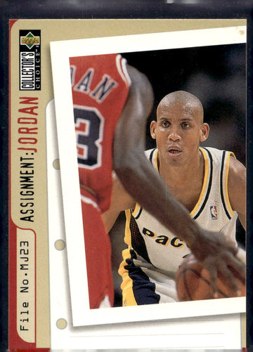 1996-97 Collector's Choice #365 Reggie Miller Michael Jordan