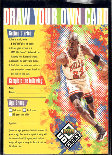 1998-99 UD Choice #NNO Draw Your Own Card Draw Your Own Card Michael Jordan