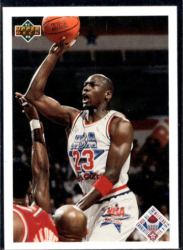 1991-92 Upper Deck #48b All-Star Checklist (Michael Jordan)