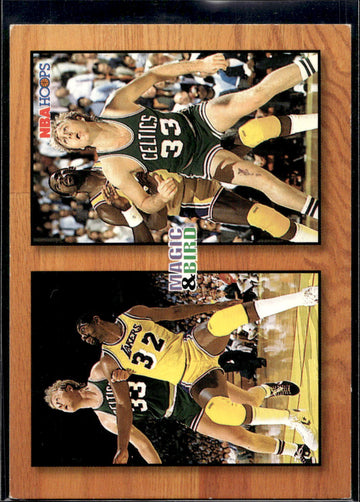 1993-94 Hoops #MB1 Magic Johnson / Larry Bird