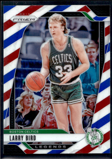 2024-25 Panini Prizm #299 Larry Bird Prizms Red White and Blue