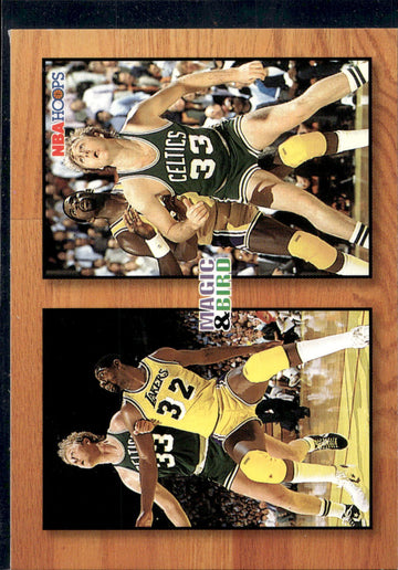 1993-94 Hoops #MB1 Magic Johnson / Larry Bird