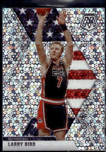 2019-20 Panini Mosaic #254 Larry Bird Fast Break Silver