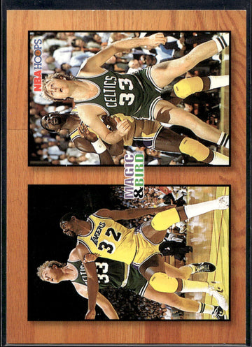 1993-94 Hoops #MB1 Magic Johnson / Larry Bird