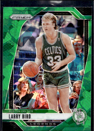 2024-25 Panini Prizm #299 Larry Bird Prizms Green Ice