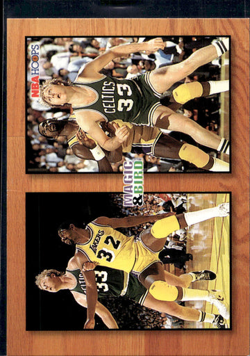 1993-94 Hoops #MB1 Magic Johnson / Larry Bird