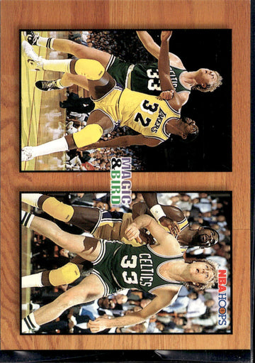 1993-94 Hoops #MB1 Magic Johnson / Larry Bird