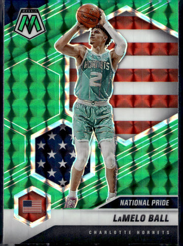 2020-21 Panini Mosaic #257 LaMelo Ball Mosaic Green