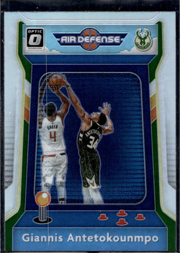 2020-21 Donruss Optic #1 Giannis Antetokounmpo Air Defense