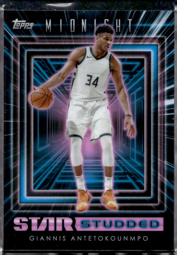 2023-24 Topps Midnight #SS-18 Giannis Antetokounmpo Star Studded