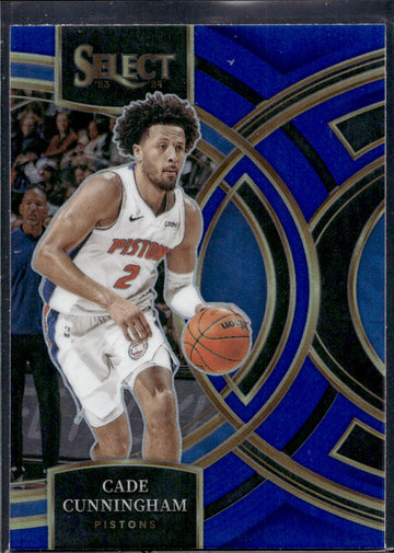 2023-24 Panini Select #175 Cade Cunningham Blue Prizms