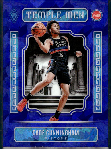 2023-24 Panini Phoenix #9 Cade Cunningham Temple Men Phoenix Blue Ice