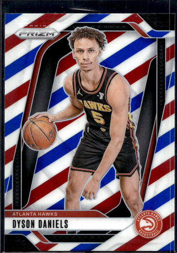 2024-25 Panini Prizm #122 Dyson Daniels Prizms Red White and Blue