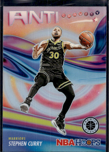 2023-24 Hoops Premium Stock #3 Stephen Curry Anti Gravity Silver Prizm