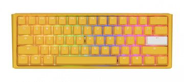 Ducky Yellow One 3 Mini 60% Hotswap RGB Double Shot PBT QUACK Mechanical Keyboard
