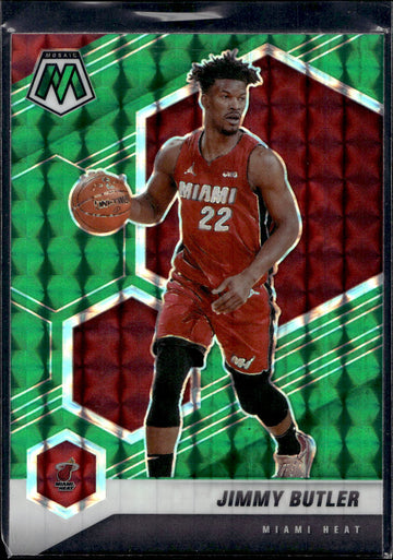 2020-21 Panini Mosaic #177 Jimmy Butler Mosaic Green