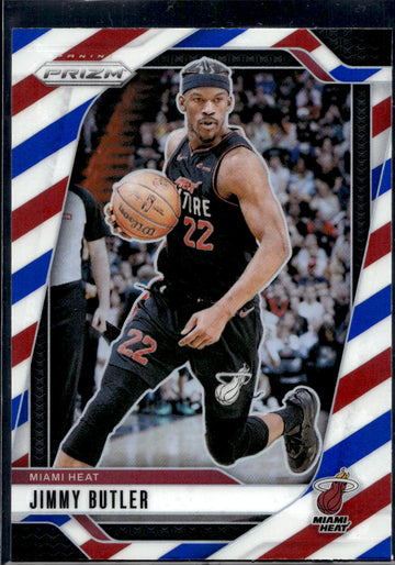 2024-25 Panini Prizm #164 Jimmy Butler Prizms Red White and Blue