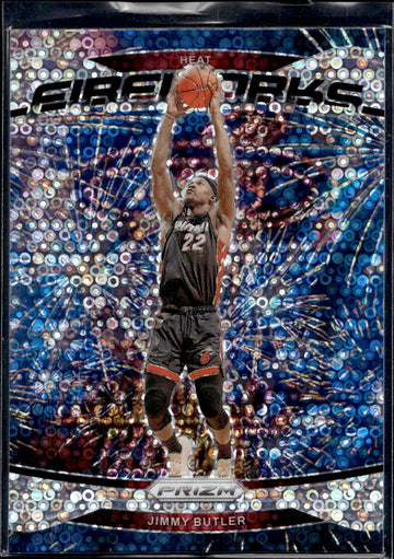 2024-25 Panini Prizm #16 Jimmy Butler Fireworks Prizms Fast Break