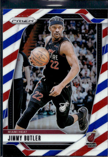 2024-25 Panini Prizm #164 Jimmy Butler Prizms Red White and Blue