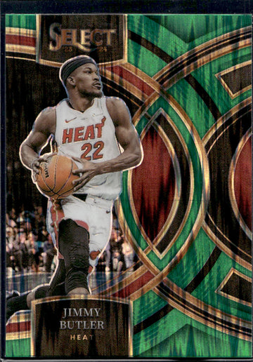 2023-24 Panini Select #161 Jimmy Butler Green Shock Prizms