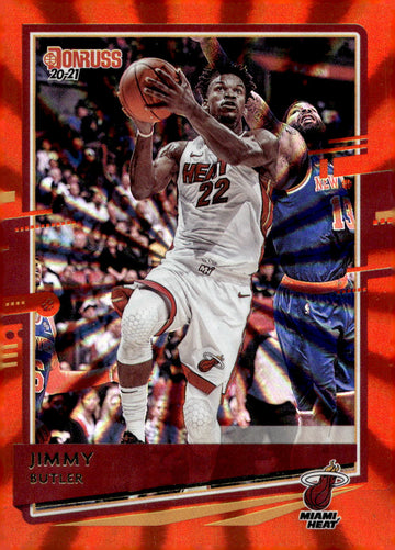 2020-21 Donruss #189 Jimmy Butler Holo Orange Laser