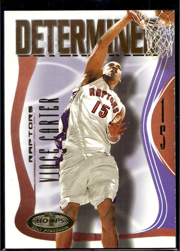 2000-01 Hoops Hot Prospects #1 D Vince Carter Determined