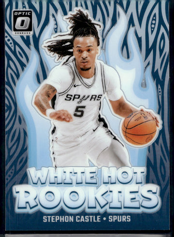 2024-25 Donruss Optic #6 Stephon Castle White Hot Rookies Holo