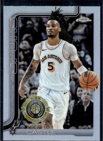 2025-26 Topps Chrome #228 Stephon Castle Refractor