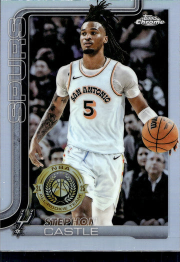 2025-26 Topps Chrome #228 Stephon Castle Refractor