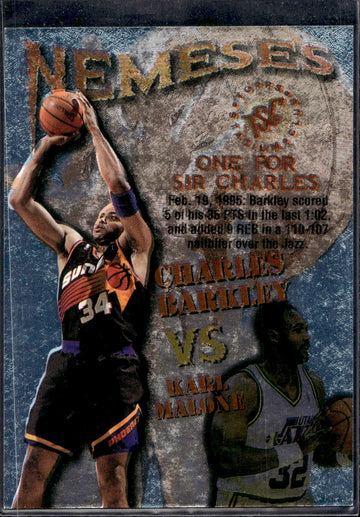 1995-96 Stadium Club #N5 Charles Barkley / Karl Malone Nemeses