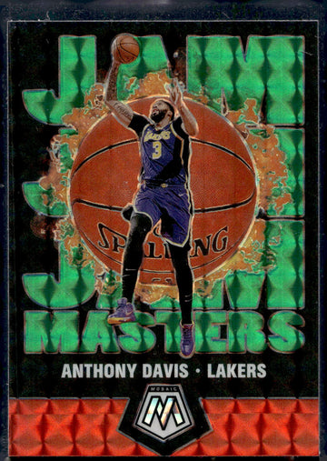 2019-20 Panini Mosaic #17 Anthony Davis Jam Masters Green