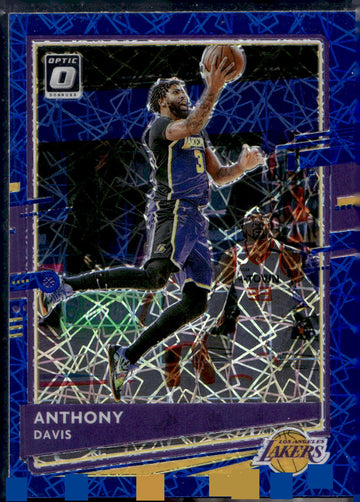 2020-21 Donruss Optic #42 Anthony Davis Blue Velocity