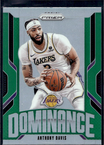 2024-25 Panini Prizm #25 Anthony Davis Dominance Prizms Green