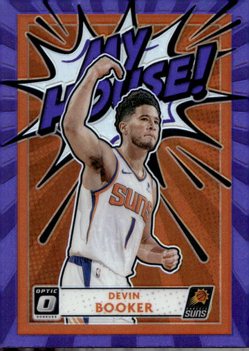 2020-21 Donruss Optic #15 Devin Booker My House Purple