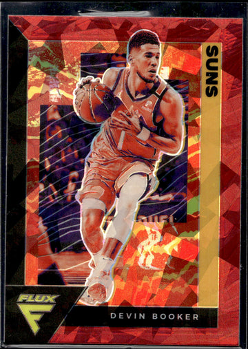 2020-21 Panini Flux #140 Devin Booker Red Cracked Ice