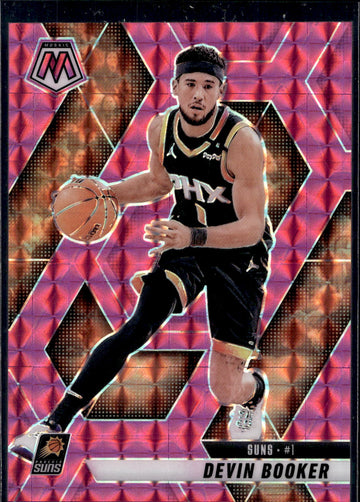 2024-25 Panini Mosaic #200 Devin Booker Pink Mosaic #/175