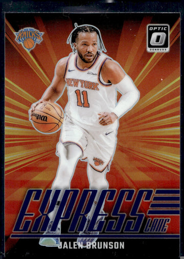 2024-25 Donruss Optic #21 Jalen Brunson Express Lane Purple
